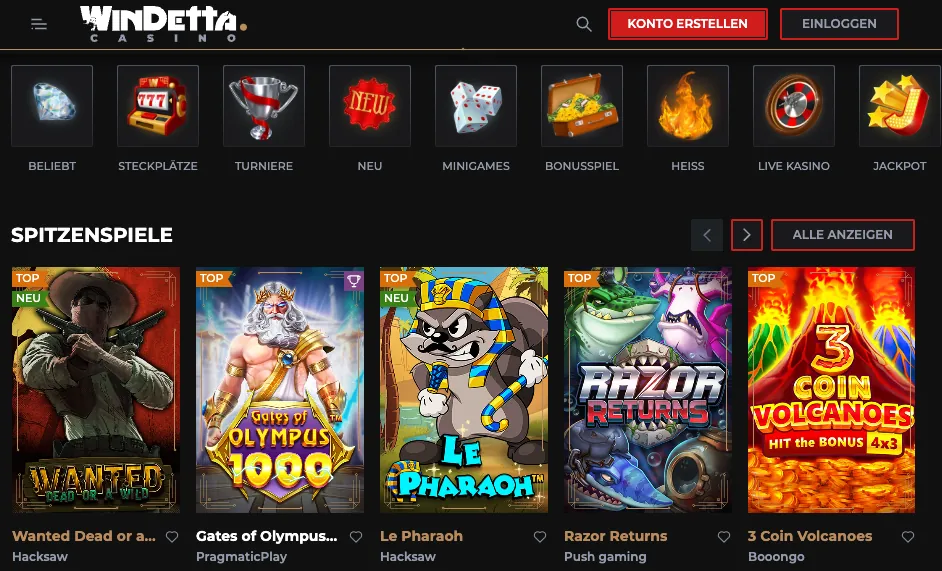 Windetta Casino dmain