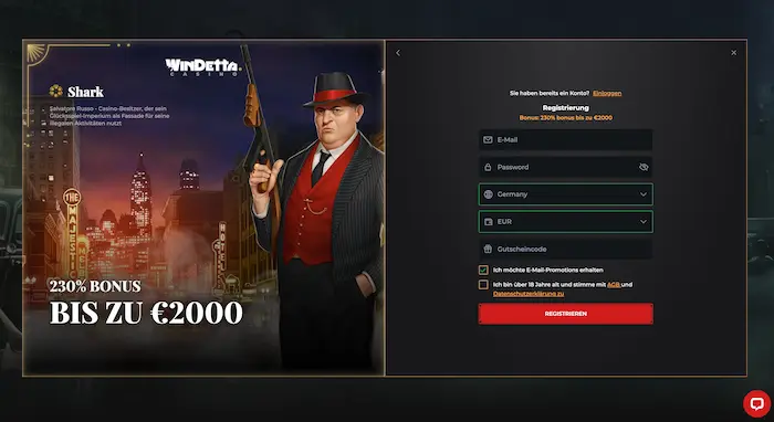 Windetta Casino reg